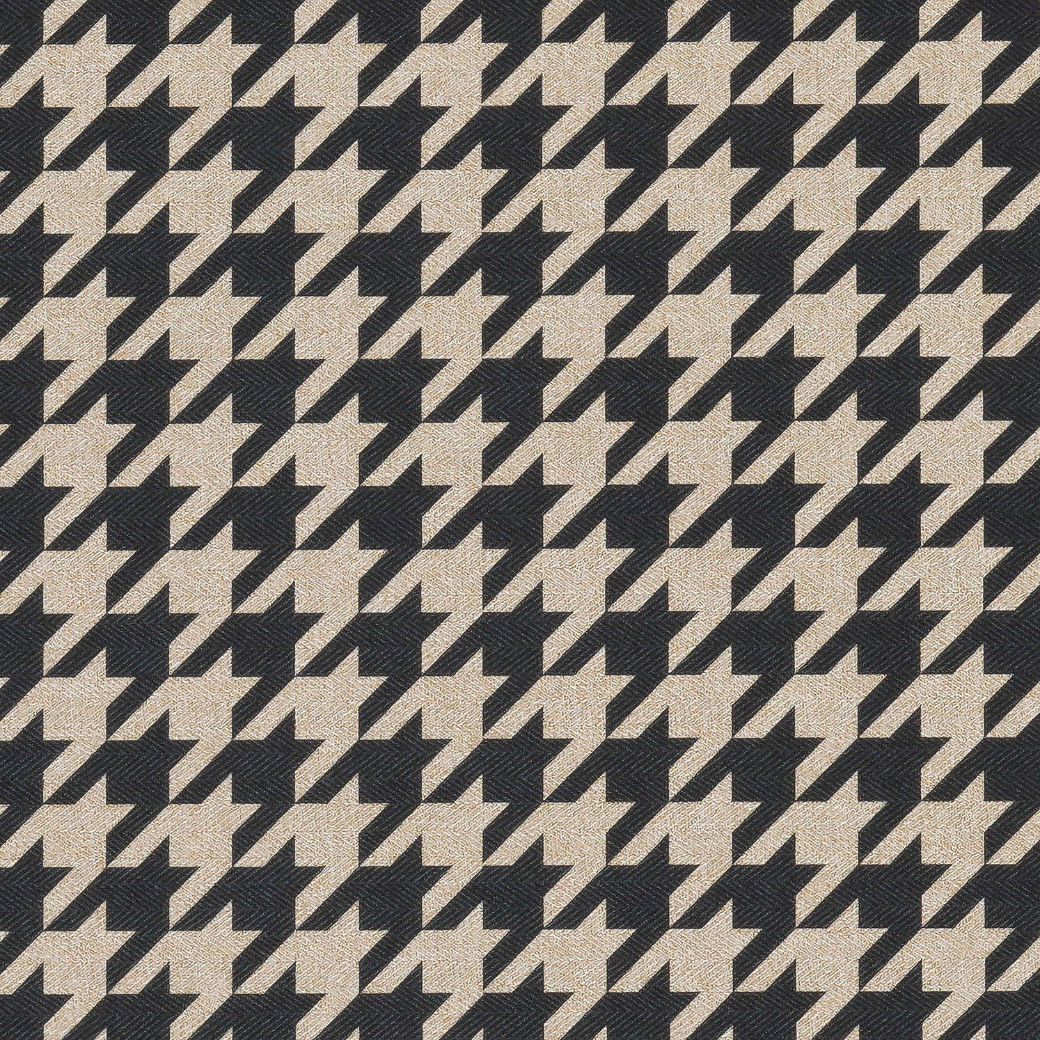 Tweed Black Grey Houndstooth