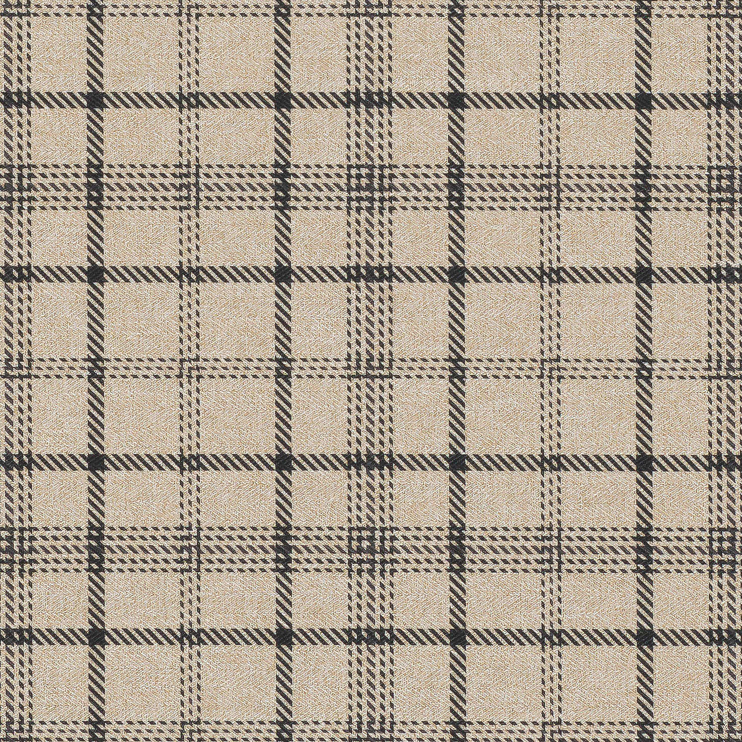 Tweed Black Grey Tartan